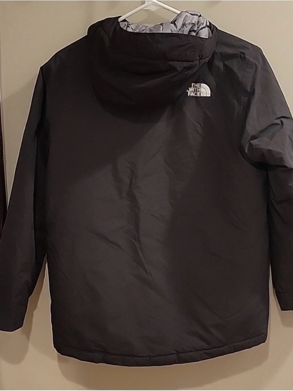 The North Face Black & Gray Hooded Ski Jacket
